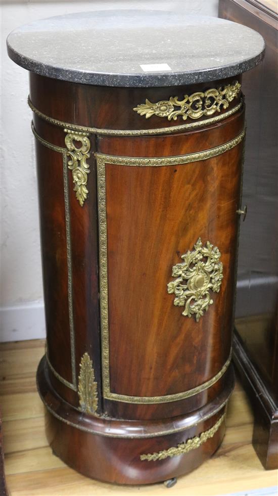 A French gilt mounted pedestal W.42cm